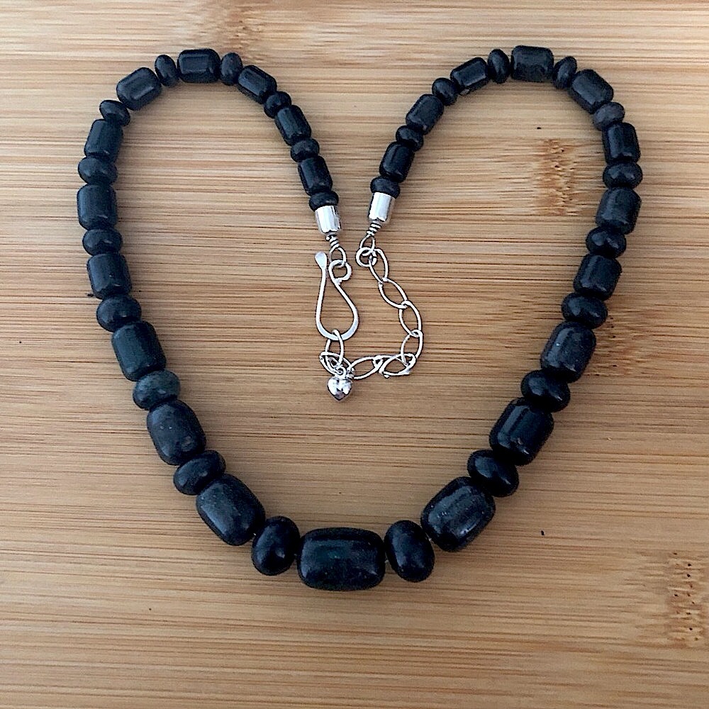 $118 Jay King Estate Black Opal Necklace  Sterling  Marked DRT 925 China